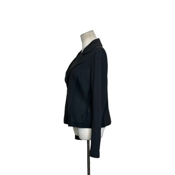 Donna Degnan black moto jacket size 12 - Picture 10 of 12